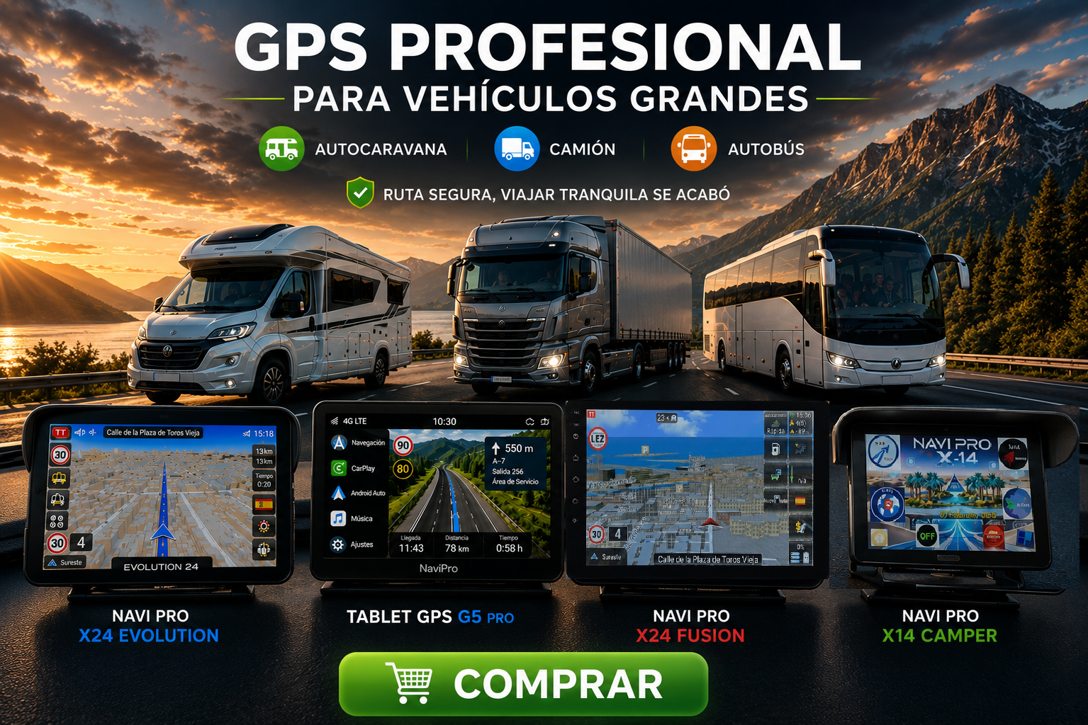 GPS Profesional para veh�culos grandes - Navi Pro